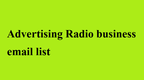 Advertising-Radio Email Campaign Data