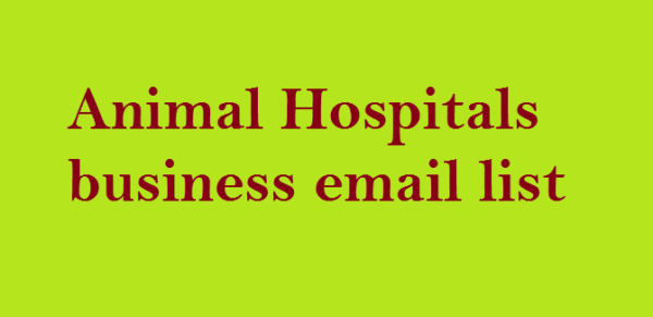 Animal Hospitals Email Campaign Data