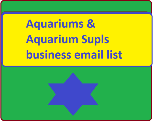 Aquariums & Aquarium Supls Email Campaign Data