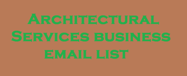 Architectural Services Email Campaign Data