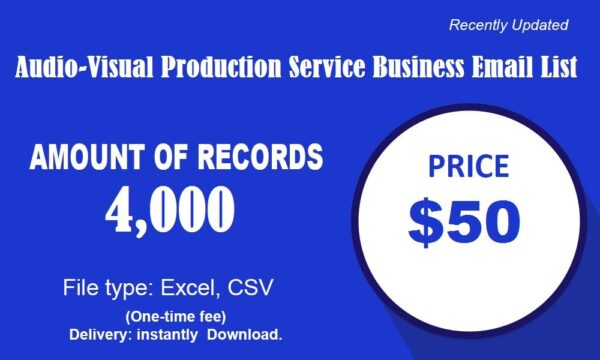 Audio-Visual Production Service Email Campaign Data