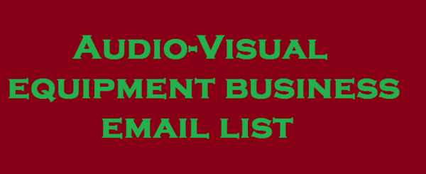 Audio-Visual equipment Email Campaign Data