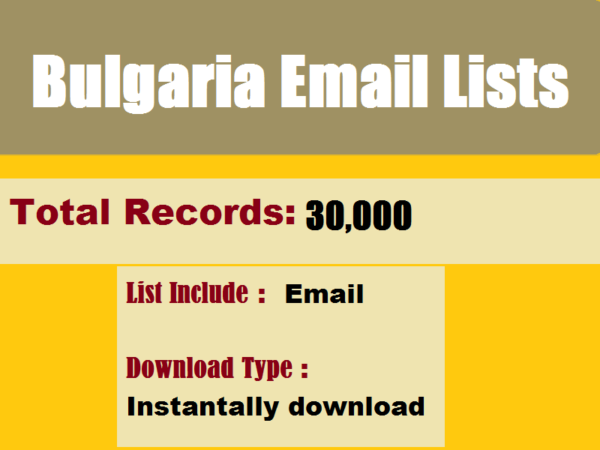 Bulgaria Email Campaign Datas