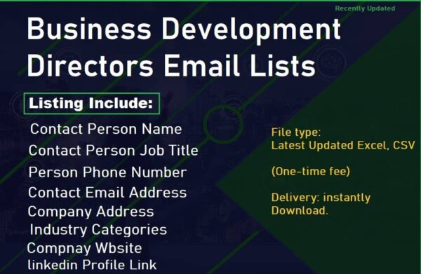 Business Development Directors Email Campaign Datas Trial