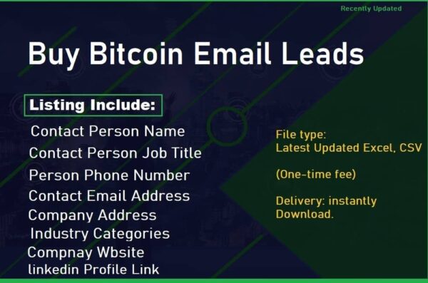 Buy Bitcoin Email Campaign Datas