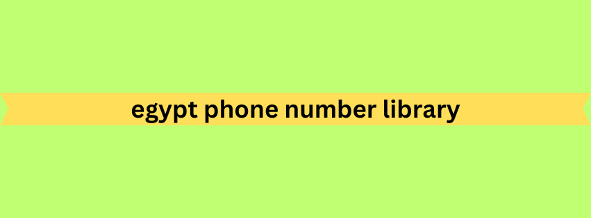 egypt phone number library