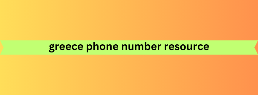 greece phone number resource