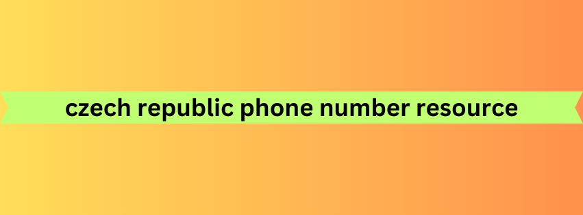 czech republic phone number resource