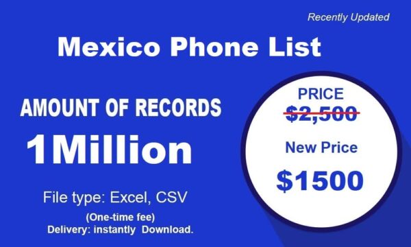 1 Million Full Mexico Phone Campaign Data