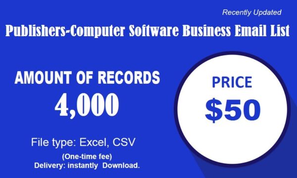 Publishers-Computer Software Email Campaign Data