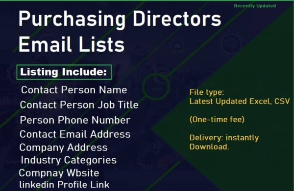 Purchasing Directors Email Campaign Datas Trial