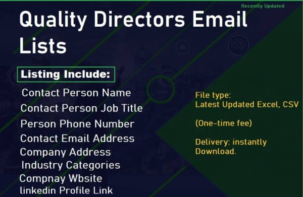 Quality Directors Email Campaign Datas Trial