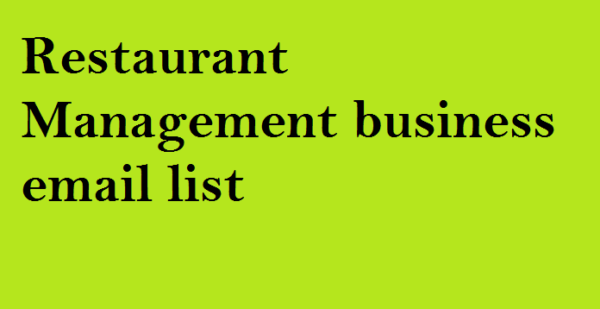 Restaurant Management Email Campaign Data