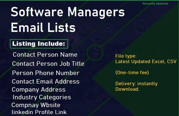 Software Managers Email Campaign Datas Trial