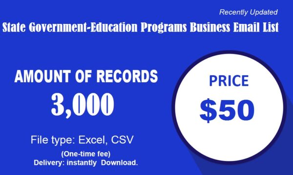 State Government-Education Programs Email Campaign Data