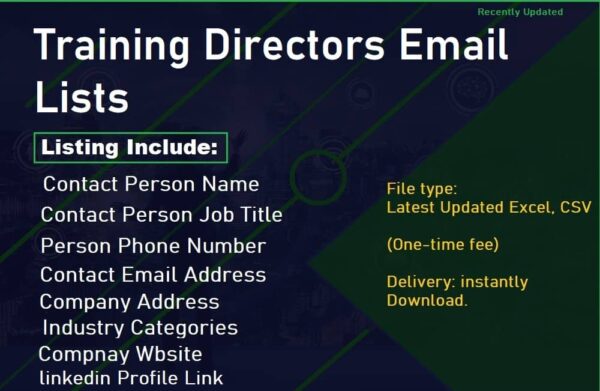 Training Directors Email Campaign Datas Trial