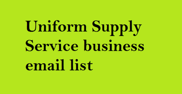 Uniform Supply Service Email Campaign Data