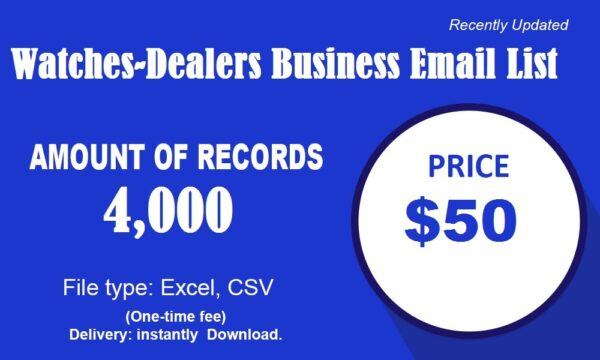 Watches-Dealers Email Campaign Data