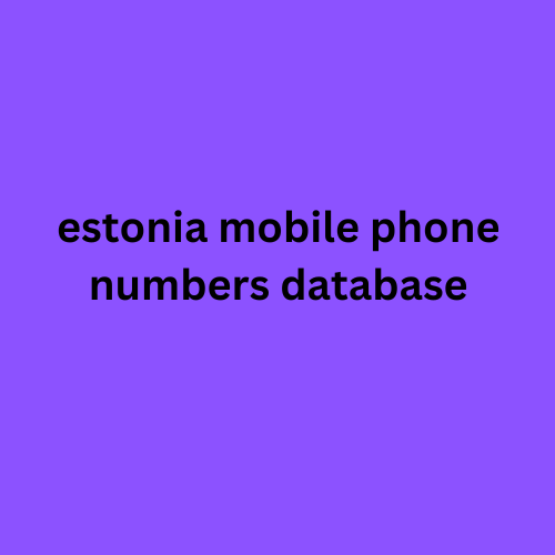 estonia mobile phone numbers database