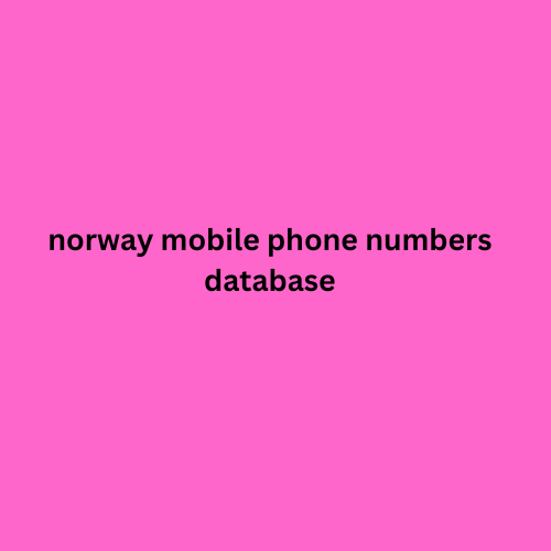 norway mobile phone numbers database